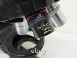 Microscope Objective Lens Lot Nikon Phase 40x Plan 100 Oil + Eyepiece CFW10x