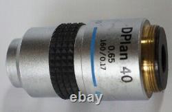 Microscope Olympus Objective Lens Dplan 40 0.65 160/0.17 For Bh2