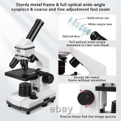 Microscope for Adults ProfessionalCompound Microscope for Kids 8-12,100X-2000X