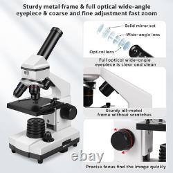 Microscope for Adults ProfessionalCompound Microscope for Kids 8-12,100X-2000X