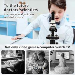 Microscope for Adults ProfessionalCompound Microscope for Kids 8-12,100X-2000X