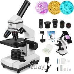 Microscope for Adults ProfessionalCompound Microscope for Kids 8-12,100X-2000X