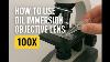 Microscopy Focusing With Oil Immersion Objective Lens X100