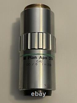 Mitutoyo 20x / 0.42 M Plan Apo Microscope Objective Lens (378-804)