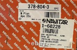 Mitutoyo 20x / 0.42 M Plan Apo Microscope Objective Lens (378-804) New in Box