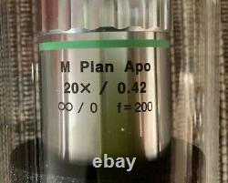Mitutoyo 20x / 0.42 M Plan Apo Microscope Objective Lens (378-804) New in Box