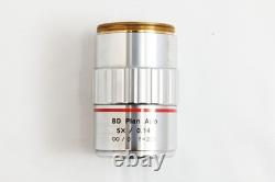 Mitutoyo BD Plan APO 5x / 0.14? /0 f=200 Microscope Objective Lens 40mm Thread