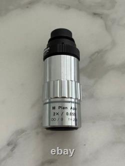 Mitutoyo M Plan 2x / 0.055 Infi/0 f=200 Microscope Objective Lens Used From JPN