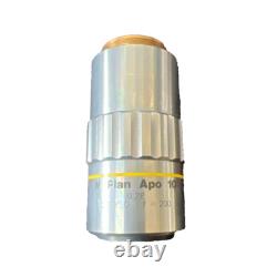 Mitutoyo M Plan Apo 10x / 0.28 /0 f=200 Microscope Objective Lens used