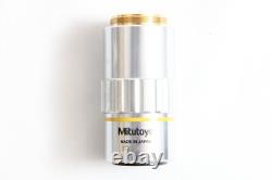 Mitutoyo M Plan Apo 10x / 0.28 Infi/0 f=200 Microscope Objective Lens #5450