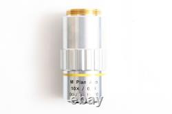 Mitutoyo M Plan Apo 10x / 0.28 Infi/0 f=200 Microscope Objective Lens #5452