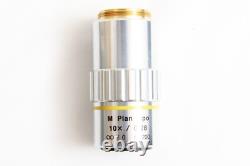 Mitutoyo M Plan Apo 10x / 0.28 Infi/0 f=200 Microscope Objective Lens #5454