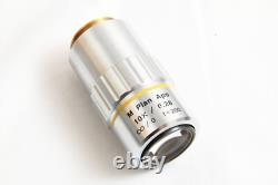 Mitutoyo M Plan Apo 10x / 0.28 Infi/0 f=200 Microscope Objective Lens #5455