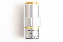 Mitutoyo M Plan Apo 10x / 0.28 Infi/0 f=200 Microscope Objective Lens #5456