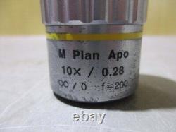 Mitutoyo M Plan Apo 10x / 0.28 Microscope Objective Lens