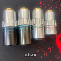 Mitutoyo M Plan Apo 20 0.42 infi/0 f=200 Microscope Objective Lens Set of 4 JPN