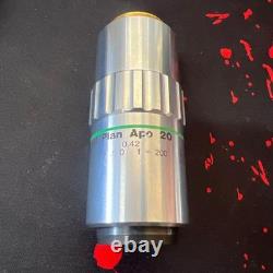 Mitutoyo M Plan Apo 20 0.42 infi/0 f=200 Microscope Objective Lens Set of 4 JPN