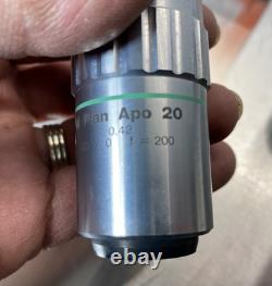 Mitutoyo M Plan Apo 20x / 0.28 f=200 Infinity Microscope Objective Lens378-804-2