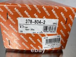 Mitutoyo M Plan Apo 20x / 0.28 f=200 Infinity Microscope Objective Lens378-804-2