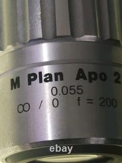Mitutoyo M Plan Apo 2 0.55 378-801 Microscope Objective Lens Made In Japan