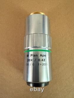 Mitutoyo M Plan Apo Microscope Objective Lens 20X / 0.42