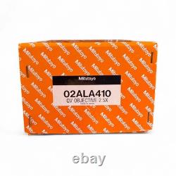 Mitutoyo QV Objective 2.5X/0.14? /0 F=100 Microscope Objective Lens 02ALA410