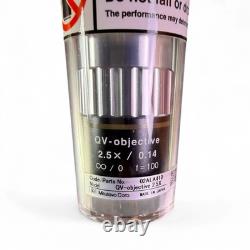 Mitutoyo QV Objective 2.5X/0.14? /0 F=100 Microscope Objective Lens 02ALA410