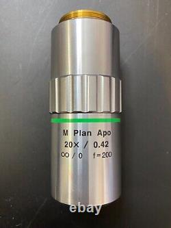 Mitutoyo m plan apo 20x 0.42 f=200 microscope objective Lens