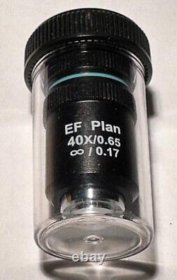 Motic EF Plan Microscope 40X 0.65? /0.17 Objective lens for Motic Olympus, new