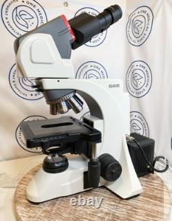 Motic Microscope BA410E with 2x, 4x, 10x, 20x, 40x, 60x Objectives/New light bulb