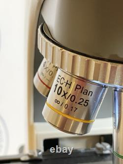 Motic Microscope BA410E with 2x, 4x, 10x, 20x, 40x, 60x Objectives/New light bulb