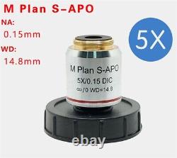NEW 2.5X-100X LWD M Plan S-APO DIC Objective Lens for Metallurgical Microscope
