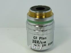NIKON CF PLAN 20X 0.4 11.0 EPI ELWD Objective Microscope Lens