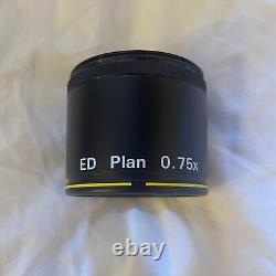 NIKON ED Plan 0.75x Objective Lens for Stereo Microscope Made in Japan