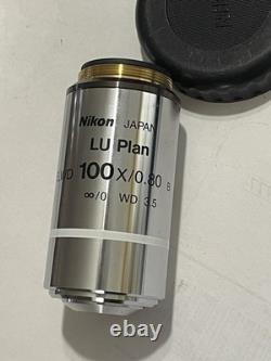 NIKON LU Plan ELWD 100x/ 0.80 B WD 3.5 EPI Microscope Objective Lens
