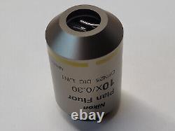 NIKON PLAN FLUOR 10x/0.30 DIC L/N1? /0.17 WD 16 MICROSCOPE OBJECTIVE LENS