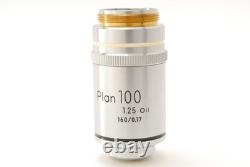 Near MINT Nikon Plan 100 125 Oil 160 / 0.17 Microscope Objective From JAPAN