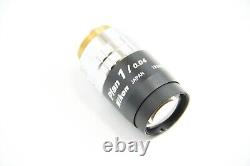 Near Mint Nikon Plan 1x / 0.04 160/- Microscope Objective Lens 20mm Thread