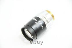Near Mint Nikon Plan 1x / 0.04 160/- Microscope Objective Lens 20mm Thread