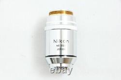 Near Mint Nikon Plan Apo 100x 1.35 Oil 160/0.17 Microscope Objective Lens #3768