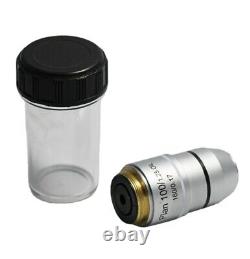 New DIN Plan Achromatic Microscope Objective Lens Sets 4X 10X 40X 100X FotoHigh