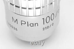 Nikon 100x Microscope Objective Lens M Plan 100 / 0.80 Elwd 210/0