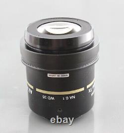 Nikon 1x 0.1 WD 35 AZ Plan Apo Microscope Objective Lens For Az100 Az100M #4