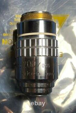 Nikon 200x Microscope Objective Lens M Planapo 200 / 0.95 210/0