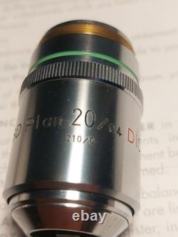 Nikon 20X Brightfield/Darkfield DIC 210 objective, 0.4 NA