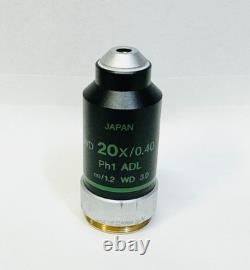 Nikon 20x/0.40 Ph1-ADL Phase Contrast Microscope Objective Lens For Eclipse M25