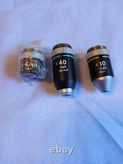 Nikon 4/0.1 160/-, 40/0.65 160/0.17, 10/0.25 160/-, Microscope Objective Lens