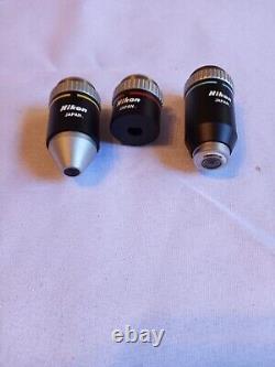 Nikon 4/0.1 160/-, 40/0.65 160/0.17, 10/0.25 160/-, Microscope Objective Lens