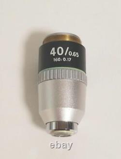 Nikon 4/0.1 40/0.65 10/0.25 Microscope Objective Lens Set of 3