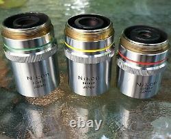 Nikon BD Plan 5 DIC 10 DIC 20 Microscope Objective Lens